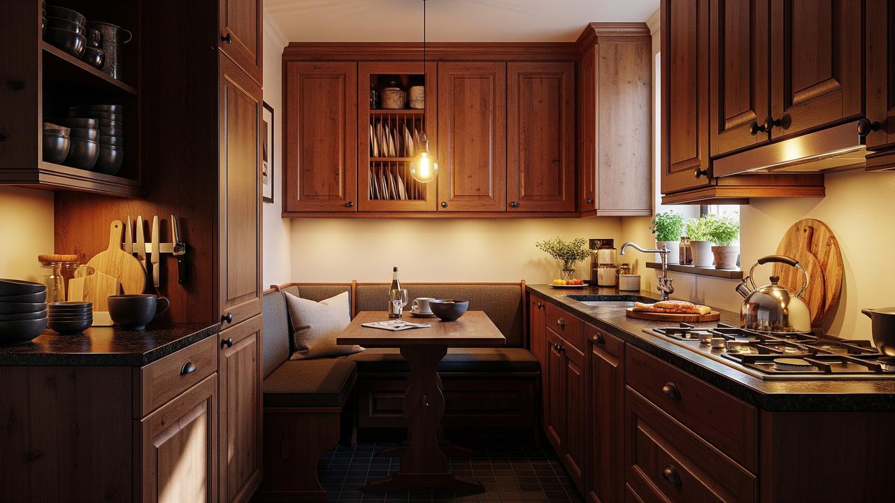 Kesalahan Memilih Warna Kabinet Dapur yang Membuat Ruangan Terasa Sempit (AI Generated)