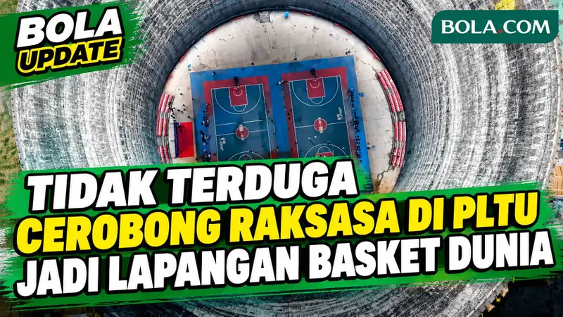 Tak Terduga! Cerobong Raksasa di PLTU Negara ini Diubah Jadi Lapangan Basket Berstandar Dunia
