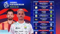 Jadwal pertandingan BRI Liga 1 2024/25 pada matchweek ke 18 di Vidio Pekan Ini. (sum. doc. vidio.com)