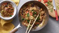 Bihun goreng Singapura untuk menu diet dan vegetarian. (Sumber: BBC)