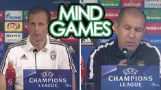 Berita video Mind Games yang kali ini menampilkan pernyataan Pelatih Juventus, Massimiliano Allegri, yang mewaspadai kekuatan AS Monaco. Sementara itu, Pelatih AS Monaco, Leonardo Jardim, masih yakin timnya memiliki peluang untuk lolos ke final Liga ...