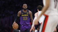LeBron James pecahkan rekor Jordan saat melawan Hawks di lanjutan NBA 2024/2025 (AFP)