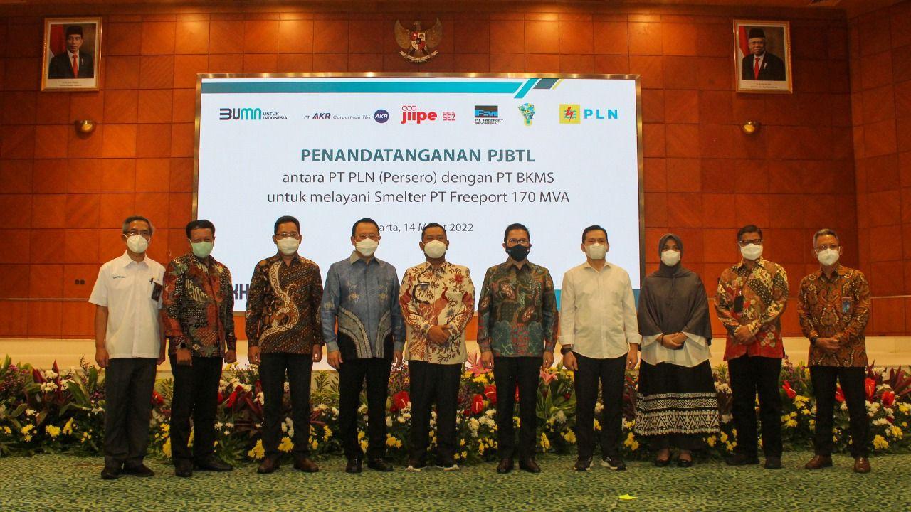 PLN siap pasok listrik 170 MVA ke fasilitas smelter Freeport Indonesia di Kawasan Ekonomi Khusus (KEK) Gresik, Jawa Timur. (Dok PLN)