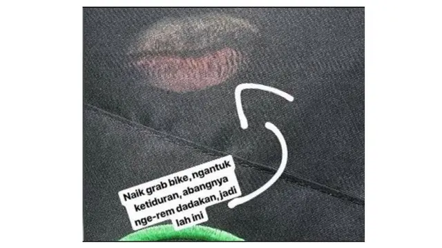 Momen Penumpang Ojek Online Tertidur Saat di Jalan Bikin Nyegir