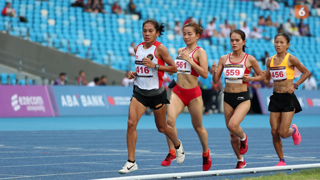 Foto: Finis Ketiga, Odekta Raih Perunggu di Nomor Lari 10.000 Meter SEA Games 2023