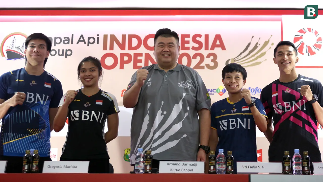 Konferensi pers Indonesia Open 2023