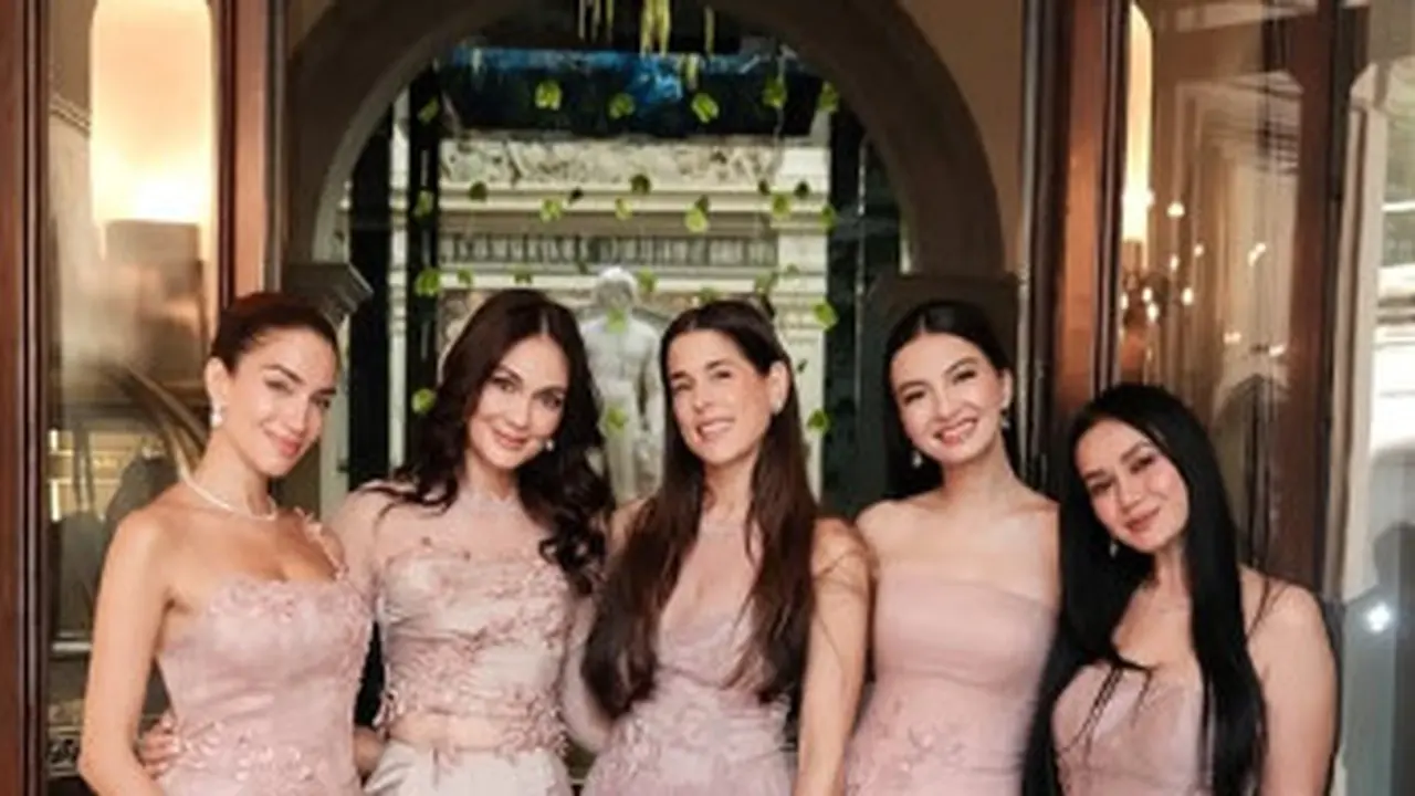 Penampilan Luna Maya dan Raline Shah Saat Menjadi Bridesmaid di Pernikahan Millane Fernandez