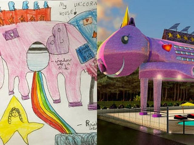 6 Potret Desain Rumah Terinspirasi Dari Gambar Anak Anak Bikin Takjub Hot Liputan6 Com