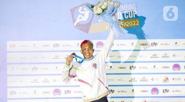 Aspar Jailolo Juara Kategori Speed Kejuaran Dunia Panjat Tebing 2022