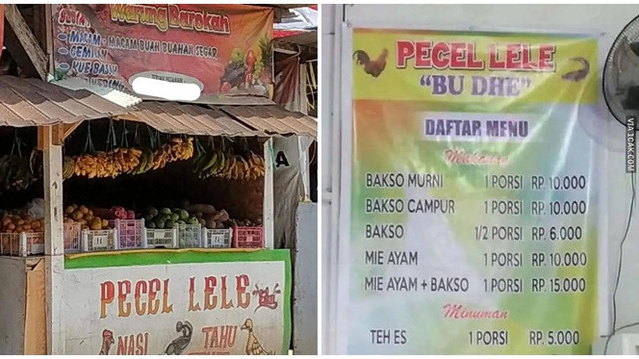 6 Spanduk Pecel Lele Enggak Sesuai yang Dijual Ini Nyeleneh, Bikin Tepuk Jidat