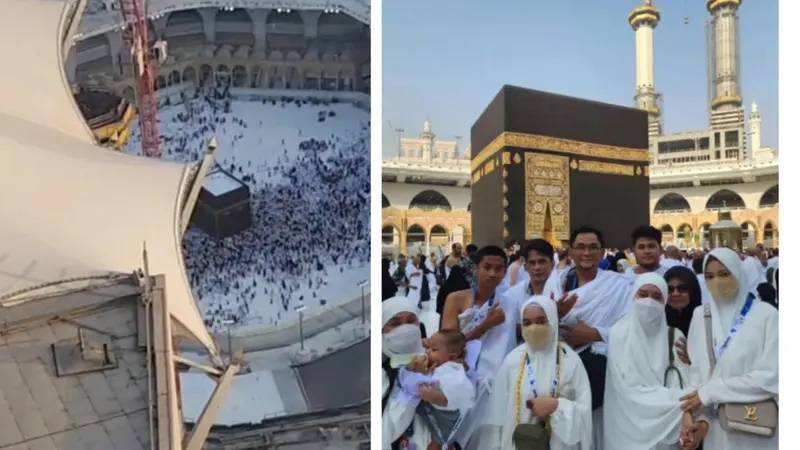 Lesti Kejora dan Keluarga Bahagia saat Ibadah Umrah