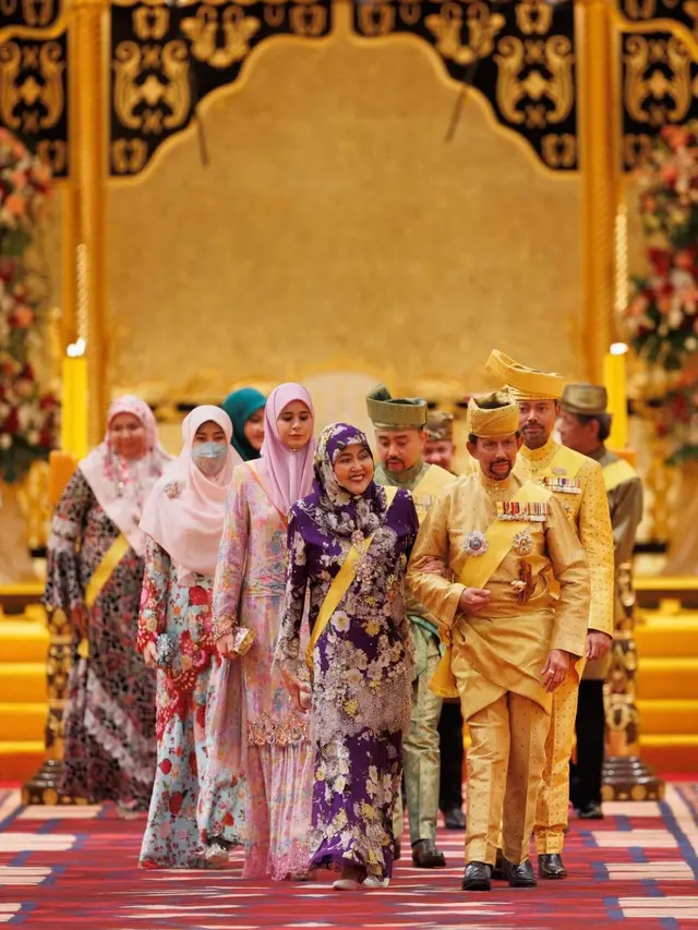 Potret Acara Pernikahan Pangeran Abdul Mateen dan Anisha Rosnah (Instagram/@tmski)