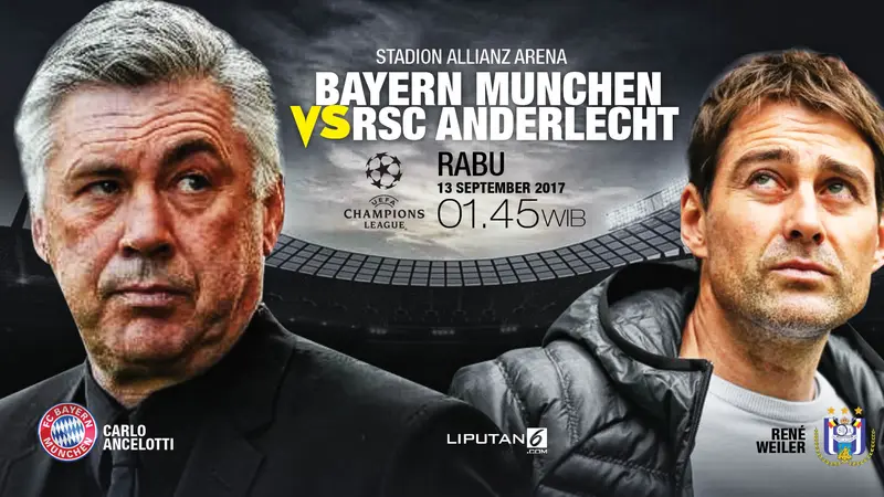 Prediksi Bayern Munchen vs Anderlecht