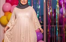 8 Model Dress Brokat untuk Orang Gemuk dan Pendek Berhijab, Bikin Pede dan Nyaman