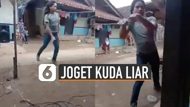 Baru-baru ini beredar video yang menunjukkan pria berjoget sambil berputar-putar seperti kuda liar mengikuti irama musik.