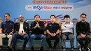 Elang Mahkota Teknologi (Emtek) Group terus berkomitmen terhadap dunia bola voli nasional. Melalui Moji dan Vidio akan menyiarkan PLN Mobile Proliga 2025. (Bola.com/Bagaskara Lazuardi)