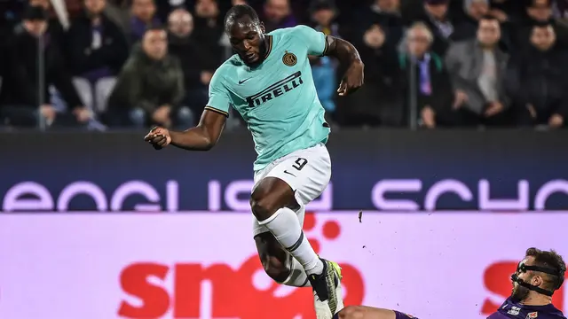 Striker Inter Milan, Romelu Lukaku (FILIPPO MONTEFORTE / AFP)