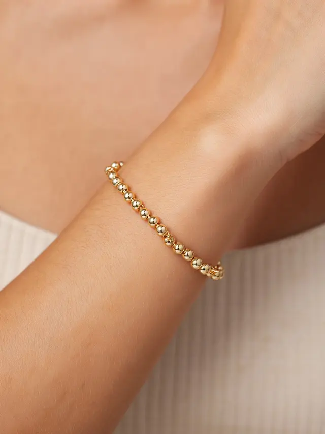 Model Gelang Emas Tipis Simple Cocok Hadiah