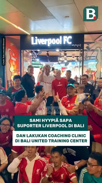 Sami Hyypia sapa suporter Liverpool di Bali dan lakukan coaching clinic di Bali United Training Center