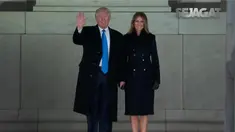 Trump juga menyampaikan sambutan agar warga Amerika Serikat menjadi lebih hebat. 