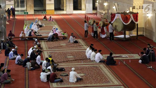 Suasana Malam Takbiran di Masjid Istiqlal Jakarta