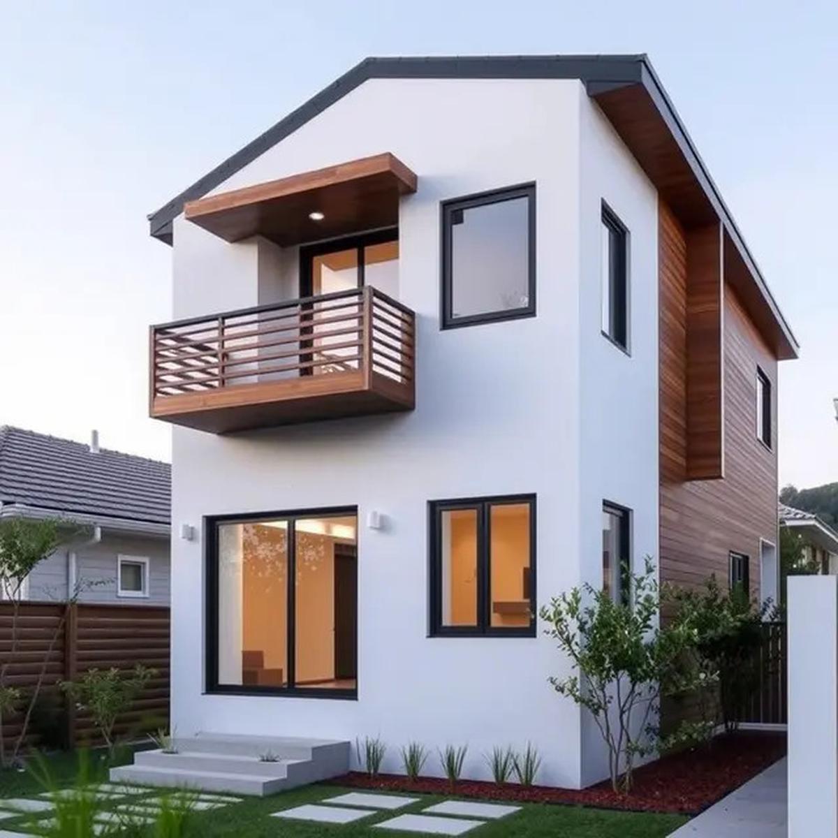 9 Desain Rumah 2 Lantai Mungil yang Cocok untuk Keluarga Muslim, Syar'i dan Kekinian