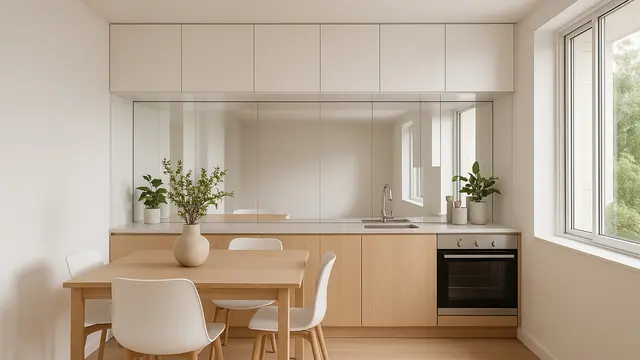 Desain Dapur Kecil Minimalis Modern dengan Konsep Open Space/Ilustrasi AI