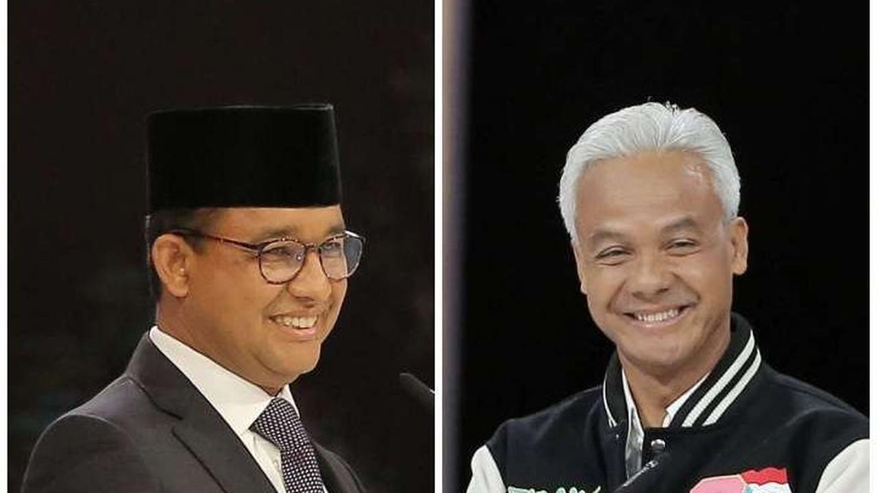 FOTO: Momen Anies dan Ganjar Kompak Kritik Bagi-Bagi Bansos di Debat Capres Terakhir