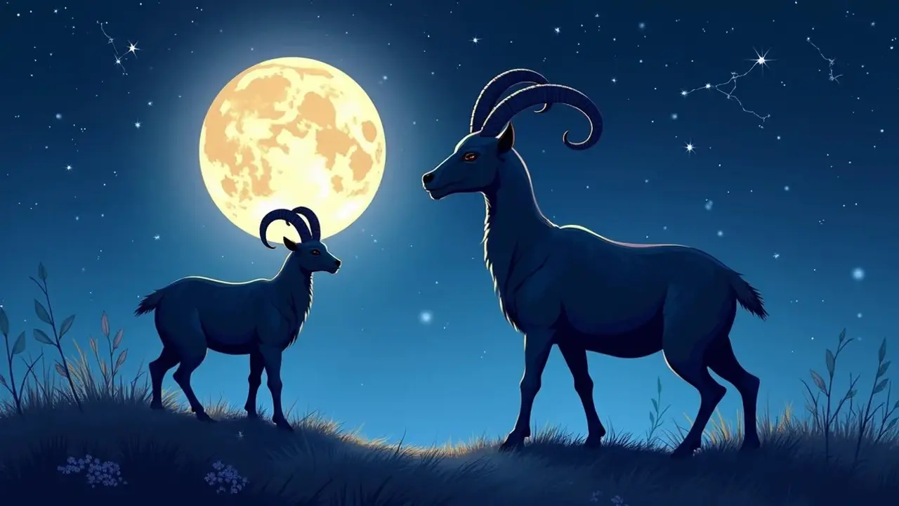 logo zodiak capricorn (sumber: AI generated)