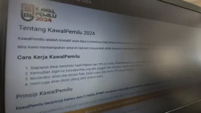KawalPemilu 2024. Liputan6.com/Iskandar