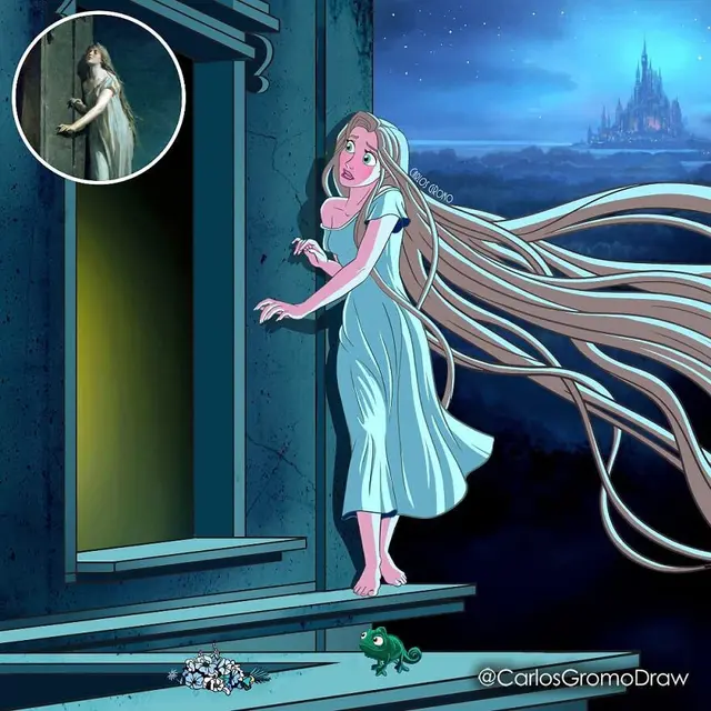 6 Karakter Disney Digambarkan Jadi Mirip Lukisan Terkenal Ini Unik, Bikin Kagum