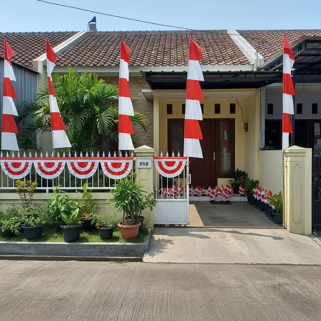 9 Ide Dekorasi 17 Agustus di Pagar Rumah, Tampilan Hunian Makin Meriah