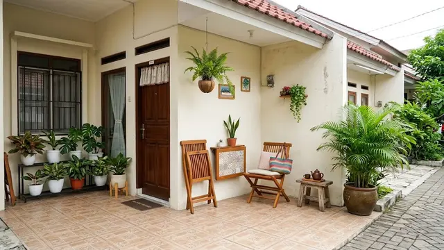 Desain Teras Rumah Kontrakan Petak