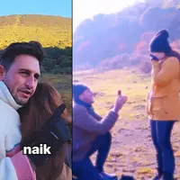 Nathalie Holscher membagikan kabar bahagia. Setelah hubungannya dengan Faris teman SMA kandas, mantan istri Sule itu dilamar pria asal Spanyol bernama Ladislao Camara. Berikut momen detik-detik Nathalie di lamar. [Instagram/nathalieholscher]