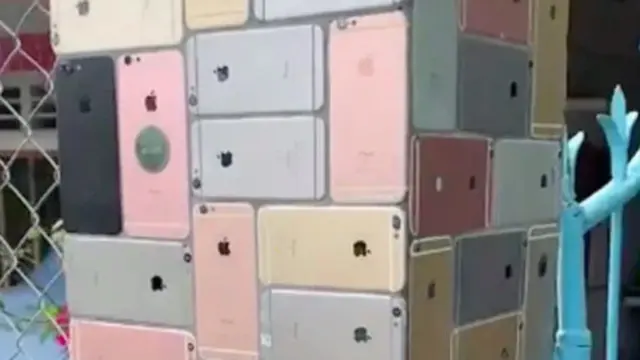 Viral Video TikTok Pagar Rumah yang Dilapisi Ratusan iPhone6