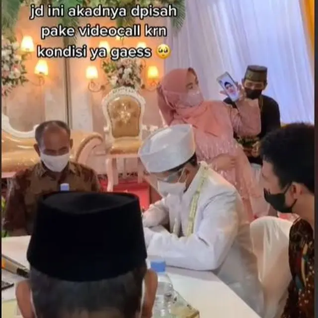 Resepsi Sudah Disiapkan, Pasangan Pengantin Pilih Nikah Secara Virtual