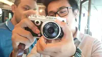Olympus Pen-F, kamera mirrorless kelas menengah kualitas profesional. (Liputan6.com/Iskandar)