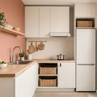 Warna Cat Dapur Kecil agar Terlihat Luas dan Modern, Cocok untuk Rumah Minimalis. (AI Generated)