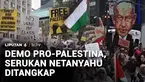 Aksi pro-Palestina di Manhattan, New York, Amerika Serikat, mengecam perang di Gaza dan menyerukan penangkapan Perdana Menteri Israel Benjamin Netanyahu setelah pidatonya di Sidang Umum PBB.