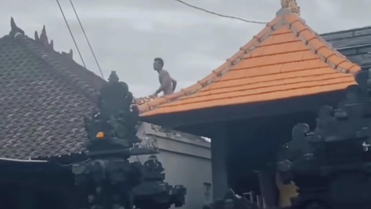 Pria di Bali Ngamuk, Lempar Warga Pakai Genteng dan Pukul Korban Hingga Robek di Kepala