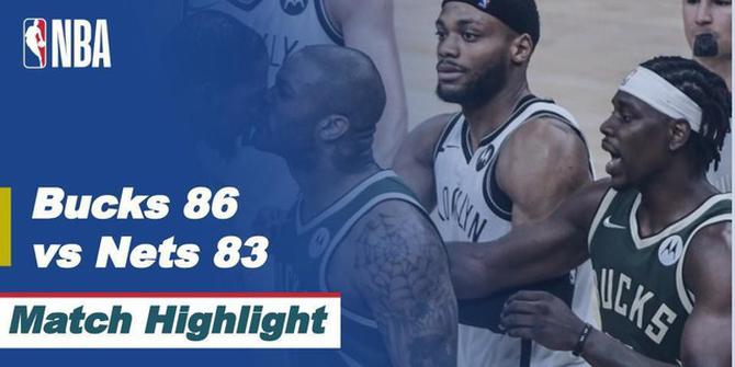 VIDEO: Highlights Kemenangan Milwaukee Bucks atas Brooklyn Nets di Game 3 Semifinal Wilayah Timur NBA Playoffs