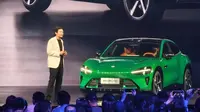 CEO Xiaomi, Lei Jun, di acara peluncuran YU7. (Foto: Lanjinger)