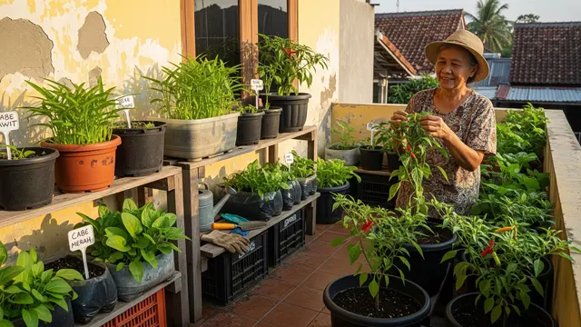 Kebun Sayur Sederhana untuk Lansia 60 Tahun yang Tidak Capek