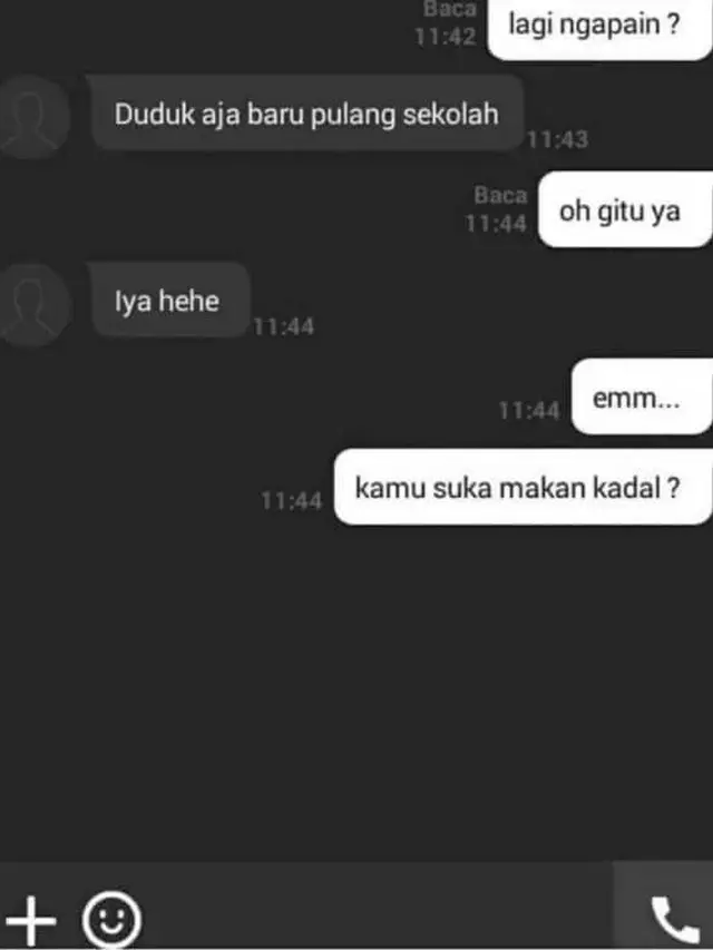 6 Chat Absurd Kehabisan Topik ke Gebetan Ini Maksa Banget