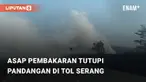 Beredar video viral terkait munculnya asap tebal hasil pembakaran lahan. Kejadian tersebut berada di jalan tol Serang - Rangkasbitung KM 80, Rabu (20/12/2023)