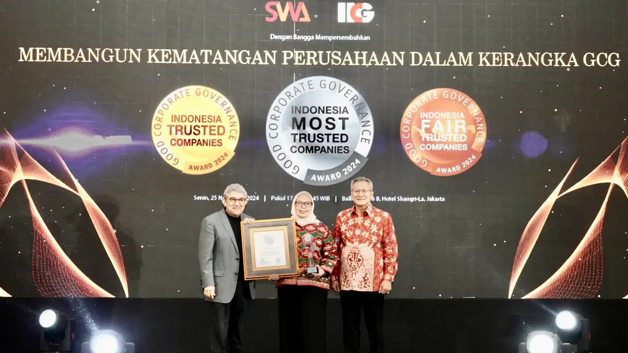 Tata Kelola Unggul, TASPEN Dianugerahi 'The Most Trusted Company' di Ajang GCG Award 2024