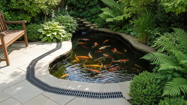 Kolam Ikan dengan Sistem Drainase Optimal