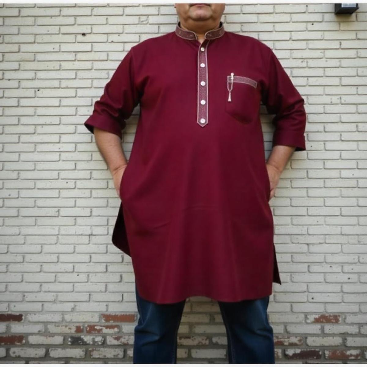 Model Baju Lebaran 2025 untuk Pria Gemuk