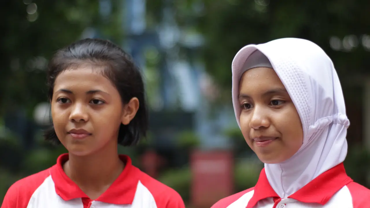 Fuji dan Lanny mengatakan bahwa kelompok Calon Paskibraka mereka selalu belajar dari kesalahan (Foto: M Fajri Erdyansyah)