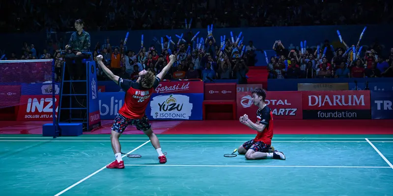 Kegembiraan Kevin / Marcus Juarai Indonesia Open 2019